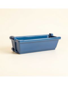 Birch Bend Empty Railing Planter With Integral Brackets - Blue (synthetic illustration; no displayed measurements)