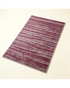 Claussen Stripe Hand-Woven Wool Silver/Magenta Rug (synthetic illustration; no displayed measurements)