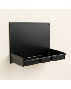 Stone Bend Empty Wall-Mounted Tool Organizer Panel - Black (synthetic illustration; no displayed measurements)