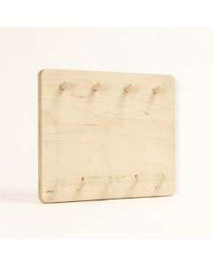 Pine Branch Empty Wall-Mounted Tool Organizer Panel - Beige (synthetic illustration; no displayed measurements)