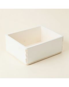 Reed Arc Empty Storage Basket - White (synthetic illustration; no displayed measurements)