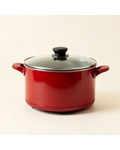 Taco Tuesday 2-Quart Fiesta Slow Cooker With Tempered Glass Lid (synthetic illustration; no displayed measurements)
