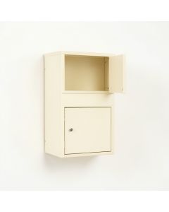 Clay Canyon Wall-Mounted Entry Cabinet - Cream (synthetic illustration; no displayed measurements)