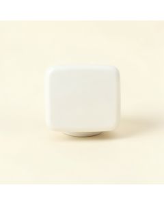 Ridge Bend Cabinet Knob Without Packaging - White (synthetic illustration; no displayed measurements)