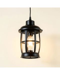Maribelle Black 1 -Bulb 21 '' H Outdoor Hanging Lantern (synthetic illustration; no displayed measurements)