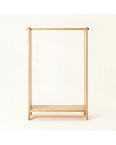 Birch Crest Empty Garment Rack - Beige (synthetic illustration; no displayed measurements)