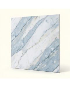 Calacatta Azul Polished 23.62 '' X 23.62 '' Porcelain Marble Look Wall & Floor Tile (synthetic illustration; no displayed measurements)