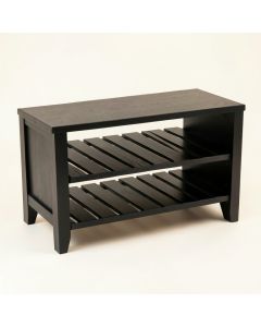 Willow Bluff Shoe Storage Bench - Black (synthetic illustration; no displayed measurements)