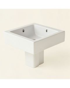 Rectangular Undermount Lavatory Sink (synthetic illustration; no displayed measurements)