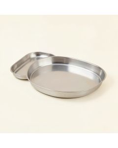 2 Piece Solid Sliver Metal Accent Tray Set (synthetic illustration; no displayed measurements)