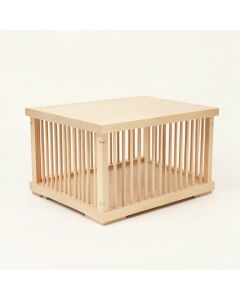 Vale Branch Empty Furniture-Style Pet Crate - Beige (synthetic illustration; no displayed measurements)