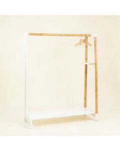 Flint Arc Empty Garment Rack (synthetic illustration; no displayed measurements)