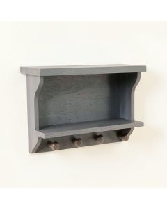 Spruce Bluff Wall-Mounted Entryway Organizer Shelf - Gray (synthetic illustration; no displayed measurements)