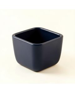Stone Arc Empty Railing Planter With Integral Brackets - Navy (synthetic illustration; no displayed measurements)
