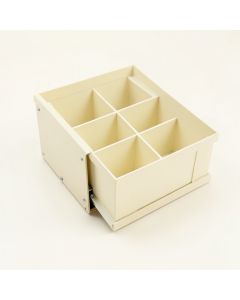 Olive Bend Empty Coffee-Station Organizer - Ivory (synthetic illustration; no displayed measurements)