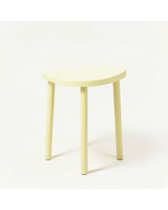 Alder Branch Compact Balcony Table - Ivory (synthetic illustration; no displayed measurements)