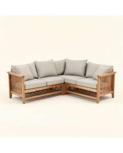 Brough 4 Piece Teak Sofa Seating Group (synthetic illustration; no displayed measurements)