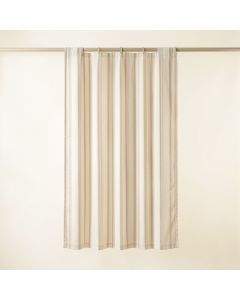 Juniper Crest Shower Curtain Hanging Flat From A Plain Rod - Cream (synthetic illustration; no displayed measurements)