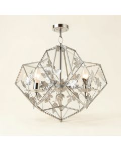 Carmen 6 - Light Lantern Geometric Chandelier (synthetic illustration; no displayed measurements)