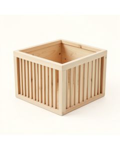 Ridge Crossing Empty Furniture-Style Litter Enclosure - Beige (synthetic illustration; no displayed measurements)