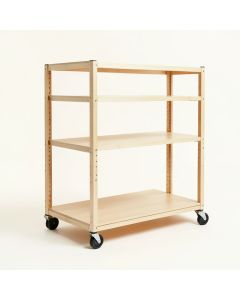 Moss Canyon Empty Rolling Workshop Cart - Beige (synthetic illustration; no displayed measurements)