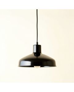 Shore Crossing Pendant Light Suspended From One Plain Cable - Black (synthetic illustration; no displayed measurements)