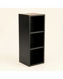 Wren Canyon Narrow Cubby Tower - Black (synthetic illustration; no displayed measurements)