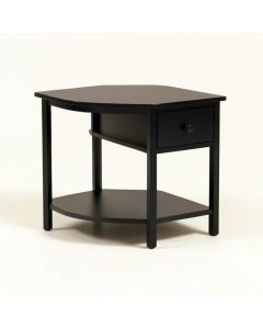 Console Accent Table With Drawer And Shelves -Black (synthetic illustration; no displayed measurements)