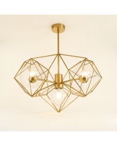 Edmundson 6 - Light Statement Geometric Chandelier (synthetic illustration; no displayed measurements)