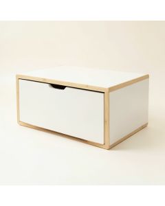 Maple Bluff Under-Desk Drawer Unit - White (synthetic illustration; no displayed measurements)