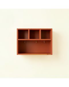 Willow Bluff Wall-Mounted Entryway Organizer Shelf - Terracotta (synthetic illustration; no displayed measurements)