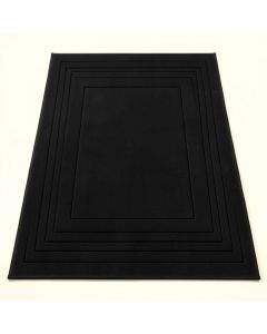 Spruce Brook Rectangular Outdoor Rug - Black (synthetic illustration; no displayed measurements)