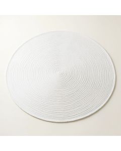 Cove Canyon Round Area Rug - White (synthetic illustration; no displayed measurements)