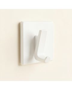 Slate Arc Wall-Mounted Robe Hook - White (synthetic illustration; no displayed measurements)