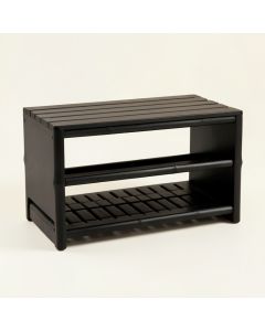 Laurel Dell Shoe Storage Bench - Black (synthetic illustration; no displayed measurements)