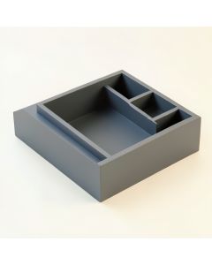 Field Bridge Empty Pantry Drawer Organizer Insert - Gray (synthetic illustration; no displayed measurements)