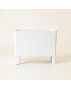 Sage Canyon Empty Raised Planter - White (synthetic illustration; no displayed measurements)