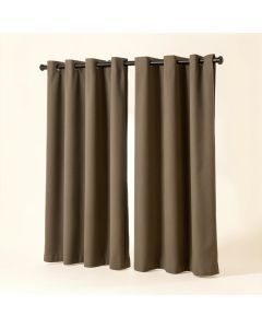 Soumakis Cotton Blend Solid Color Room Darkening Grommet Curtain Panels (synthetic illustration; no displayed measurements)