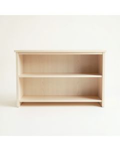 Spruce Bluff Low Bookcase - Ivory (synthetic illustration; no displayed measurements)