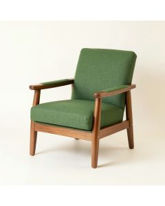 River Crest Upholstered Armchair - Green (synthetic illustration; no displayed measurements)