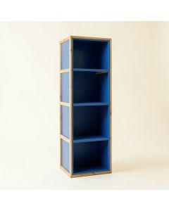 Shore Canyon Narrow Cubby Tower - Blue (synthetic illustration; no displayed measurements)