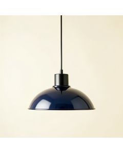 Hazel Dale Pendant Light Suspended From One Plain Cable - Navy (synthetic illustration; no displayed measurements)