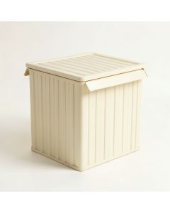 Elm Crest Closed Outdoor Storage Box - Ivory (synthetic illustration; no displayed measurements)