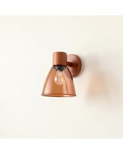 Fern Arc Wall Sconce Mounted On A Plain Wall (synthetic illustration; no displayed measurements)