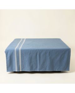 Juniper Crossing Flat Bed Sheet - Blue (synthetic illustration; no displayed measurements)