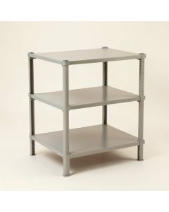 25.04 '' H X 18.5 '' W X 10.63 '' D 3-Tier Shelving Unit (synthetic illustration; no displayed measurements)
