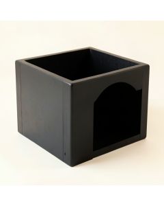Ridge Canyon Empty Furniture-Style Litter Enclosure - Black (synthetic illustration; no displayed measurements)