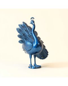 Metal Peacock Figurine (synthetic illustration; no displayed measurements)