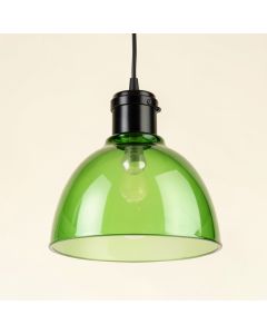 6.5 '' H X 6 '' W Glass Bowl Pendant Shade ( Screw On ) In Green (synthetic illustration; no displayed measurements)