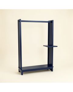 Elm Bridge Empty Garment Rack - Navy (synthetic illustration; no displayed measurements)